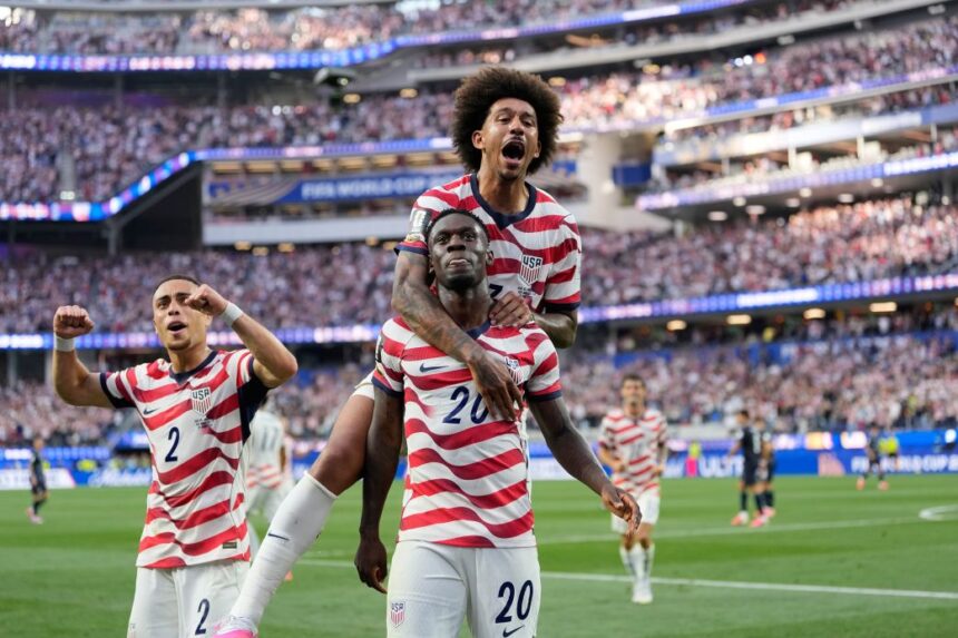 The USA takes to the field today in the second group match of the World Cup against Australia.