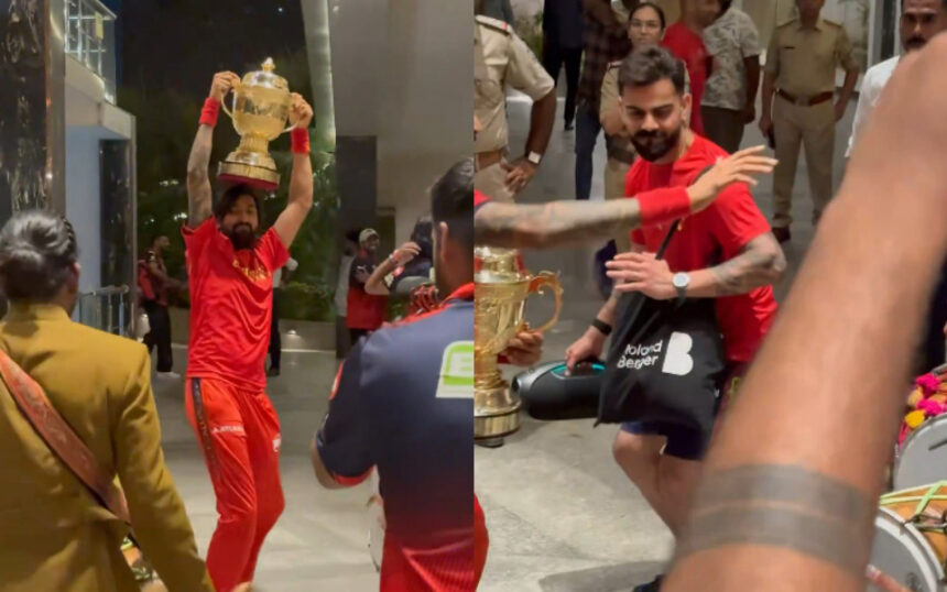 Krunal Pandya and Virat Kohli