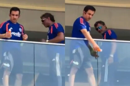 [Watch] IND vs AFG 2026: Gautam Gambhir wins hearts by distributing juice to fans amid scorching heat in Mullanpur