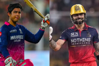 Vaibhav Sooryavanshi and Virat Kohli.