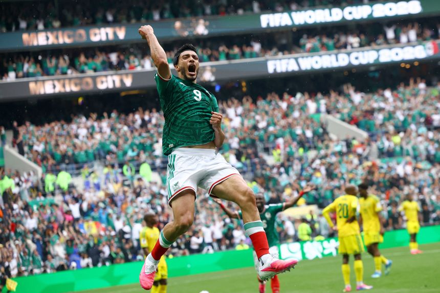 Mexico’s Raúl Jiménez scored an emotional goal yesterday in <em>El Tri’s</em> World Cup opener.