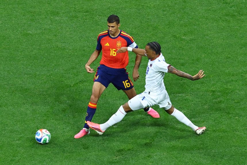 Rodri was far below his usual self in the match.
