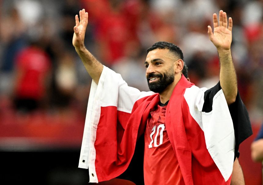 Mohamed Salah has a lot to celebrate after Egypt won its first ever World Cup match.