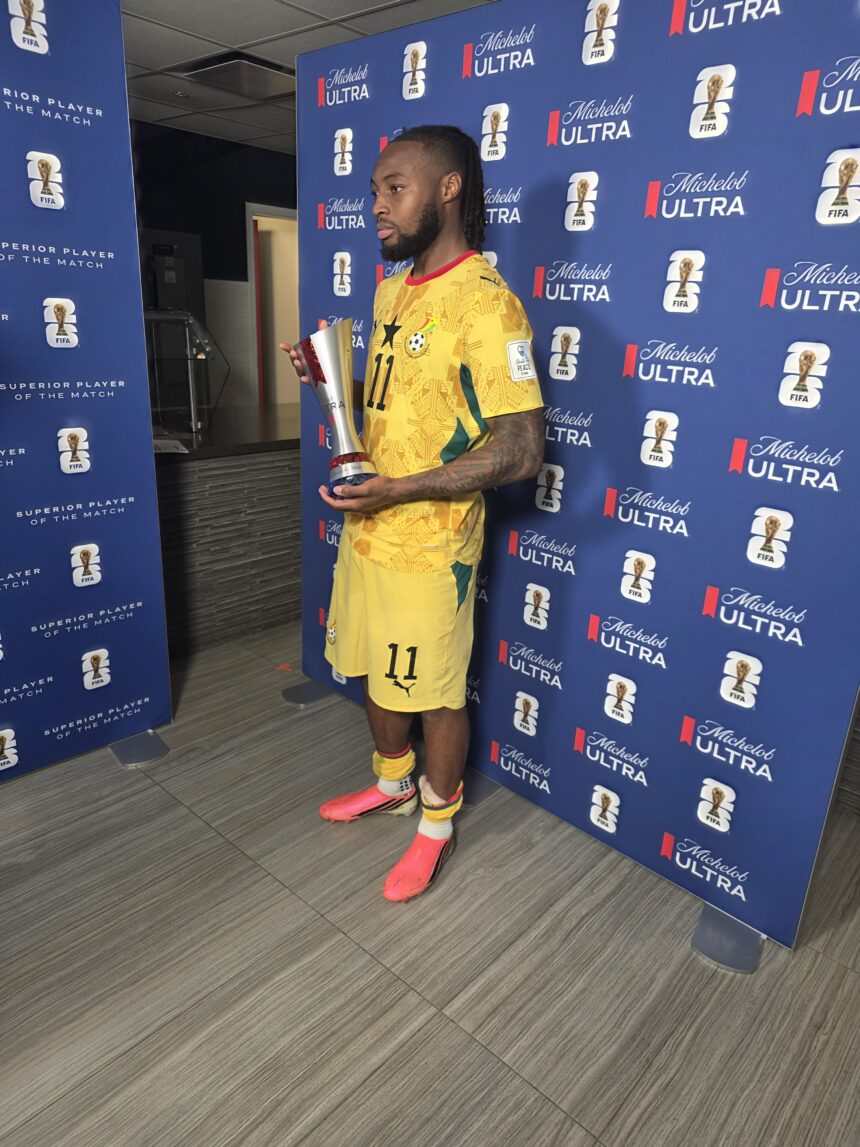 Semenyo named player of the match in Ghana’s World Cup opening win over Panama