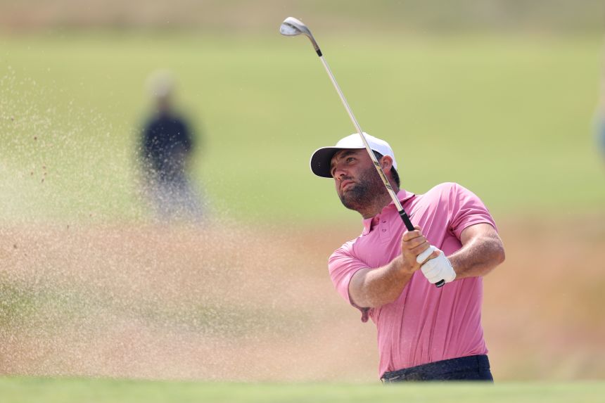 Scottie Scheffler struggled in the first round, finishing 2-over par and tied for 49th on his quest for a career Grand Slam.