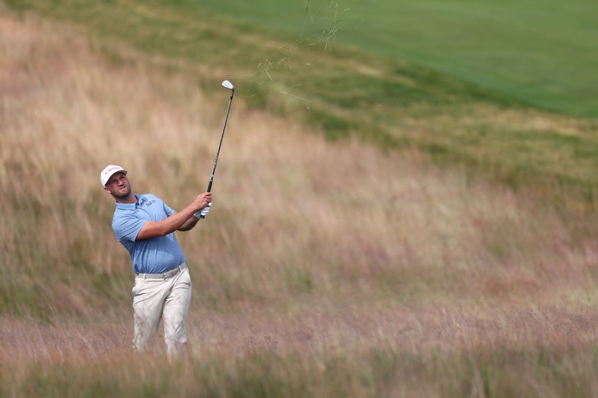 Clark on the 13th hole during the first round on Thursday.