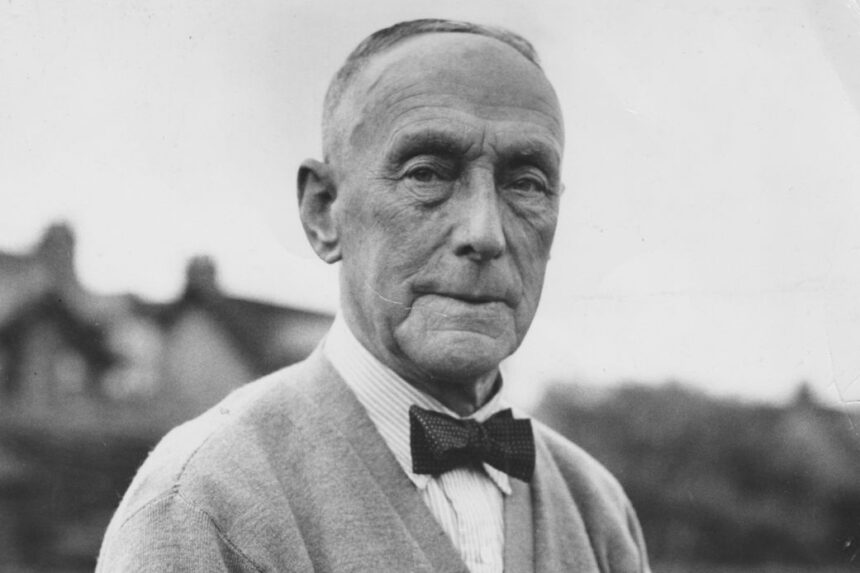 Archie McLean poses for a portrait in Paisley, Scotland, in his later years.