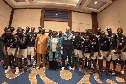 Vice President H.E Prof. Jane Naana Opoku-Agyemang visits Black Stars in Toronto