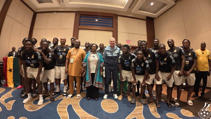 Vice President H.E Prof. Jane Naana Opoku-Agyemang visits Black Stars in Toronto