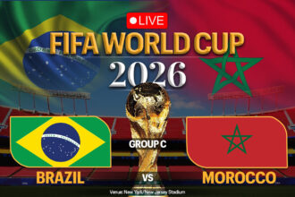 Brazil vs Morocco FIFA World Cup 2026 Group C Match Live Score: