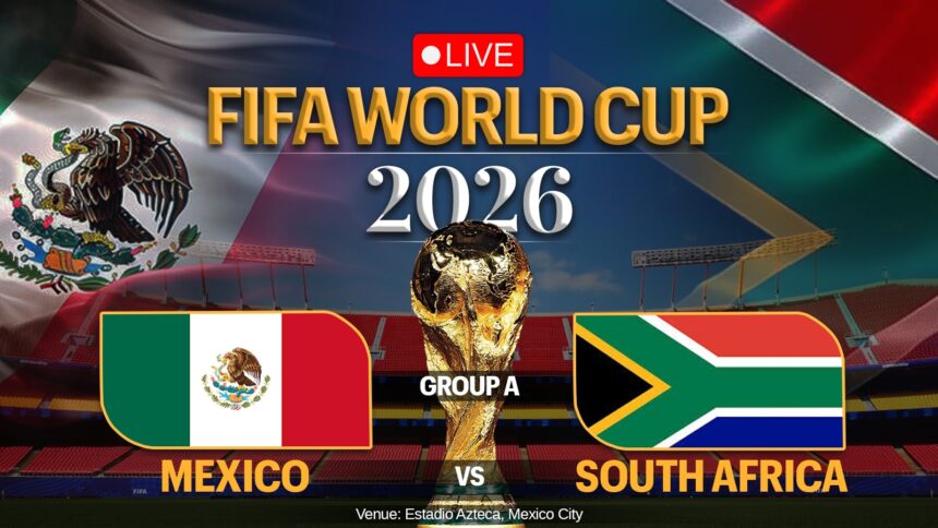 FIFA World Cup 2026 Opening Ceremony Live: Mexico take on South Africa in the World Cup opener.