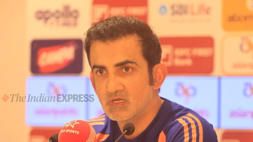 Gambhir said that Sudharsan deserved a longer rope, citing the fact that he also had a sensational season in the 2026 Indian Premier League (IPL). (Express Photo by Kamleshwar Singh)