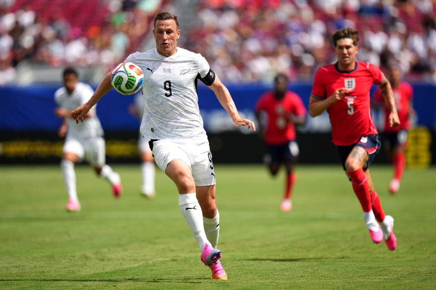 New Zealand’s Chris Wood plays up front for Nottingham Forest and will be the <em>All Whites’</em> biggest threat at this World Cup.