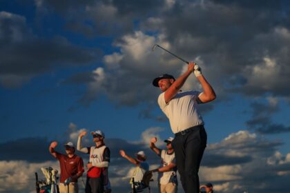 Wyndham Clark holds a big lead heading into the final round at the US Open at Shinnecock Golf Club in Southampton, New York.