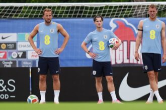 Harry Kane and the rest of the England squad are scheduled to have their first training session on Sunday ahead of their FIFA World Cup 2026 opener against Croatia. (AP Photo)