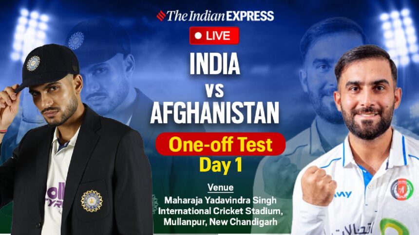 IND vs AFG One-Off Test Live Score