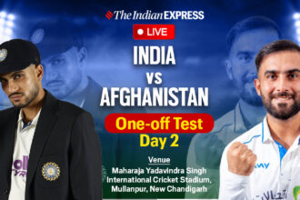 IND vs AFG One-Off Test Live Score