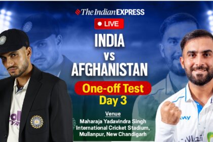India vs Afghanistan One-Off Test Match Day 3 Live Score: IND take on AFG in Mullanpur.
