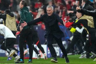 Benfica's head coach Jose Mourinho. (PHOTO: AP)