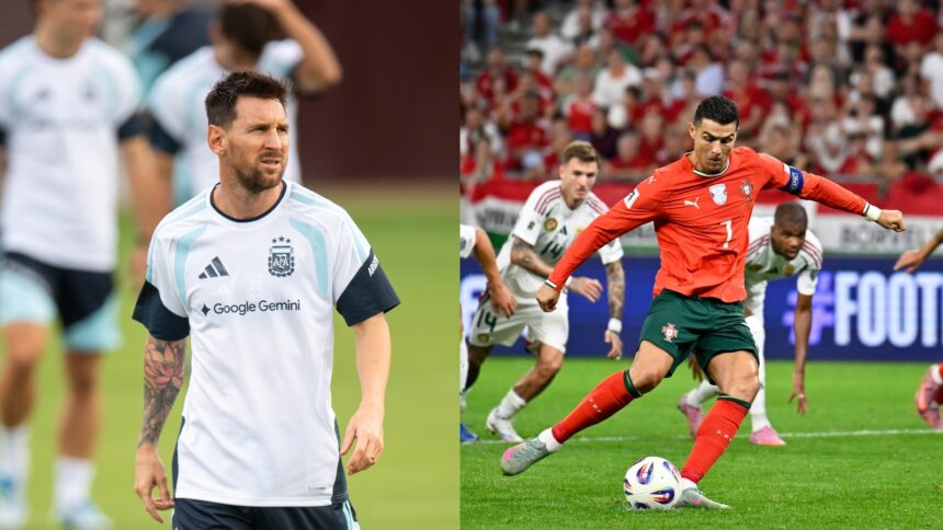 MbappOn the Messi-Ronaldo debate, Mbappe pushed back on the idea that one represents talent and the other hard work. e on Messi, Ronaldo