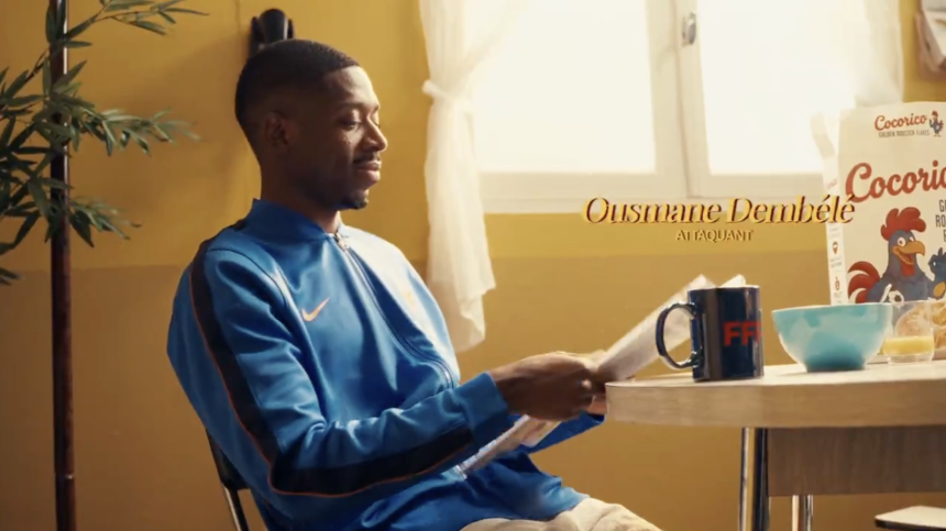A screengrab from Team France's World Cup 2026 roster reveal.