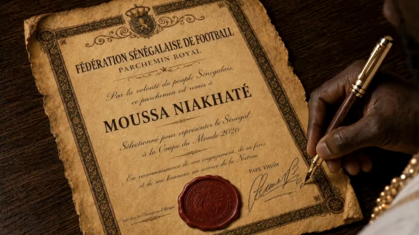 A screengrab from Team Sénégal's World Cup 2026 roster reveal.
