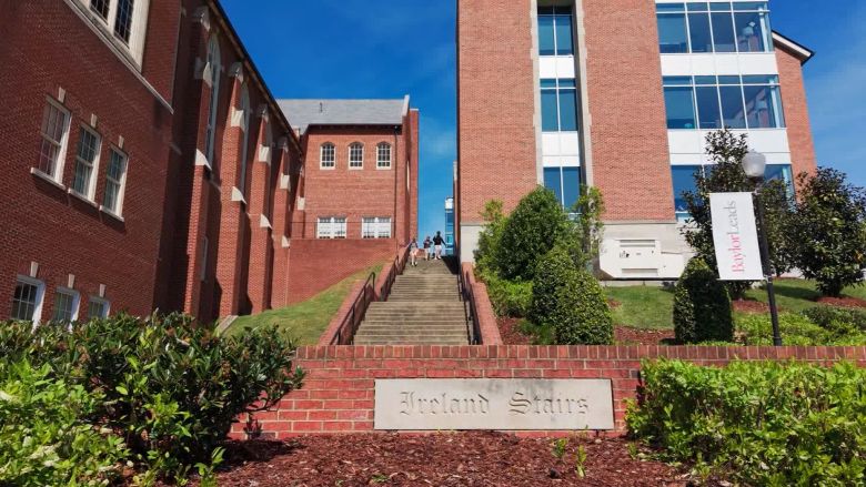 Students walk at Baylor School.