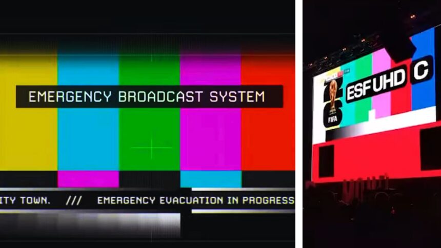 The feed on BBC got the feed cut off during Scotland vs Haiti game with a error message of ESF UHD C appeared. (Screengrab from YouTube & X)