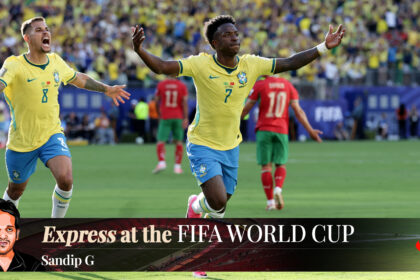 Vinicius scored a stunner against Morocco to help Brazil take a point from their FIFA World Cup 2026 opening game. (AP)