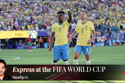 Vinicius Jr became both a goal-scorer and talisman for Brazil after the FIFA World Cup match against Morocco. (AP)
