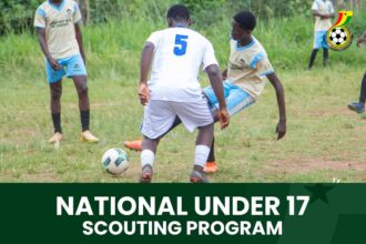 Coach Kassim Mingle Takes Black Starlets Talent Hunt to Brong Ahafo Region