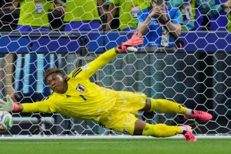 Zion Suzuki, who has been playing for Italian club Parma Calcio for the last two years, has also been reported as a possible replacement for 2022 World Cup winner and Argentina goalkeeper Emiliano Martínez at Aston Villa. (AP Photo)