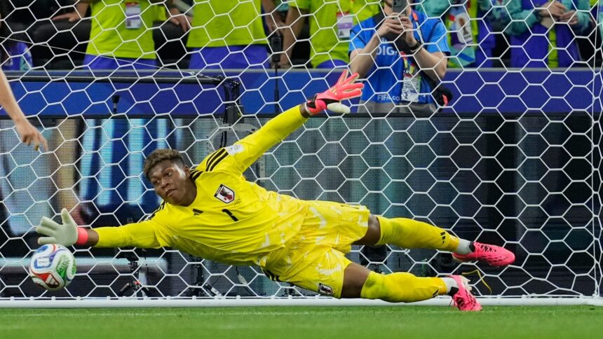 Zion Suzuki, who has been playing for Italian club Parma Calcio for the last two years, has also been reported as a possible replacement for 2022 World Cup winner and Argentina goalkeeper Emiliano Martínez at Aston Villa. (AP Photo)