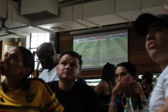 Socceria, a soccer-themed cantina in Brooklyn, shows most World Cup games on Telemundo.