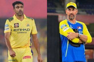 Ravi Ashwin and Stephen Fleming