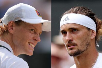 Jannik Sinner (left) and Alexander Zverev