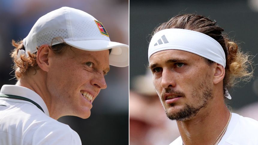 Jannik Sinner (left) and Alexander Zverev