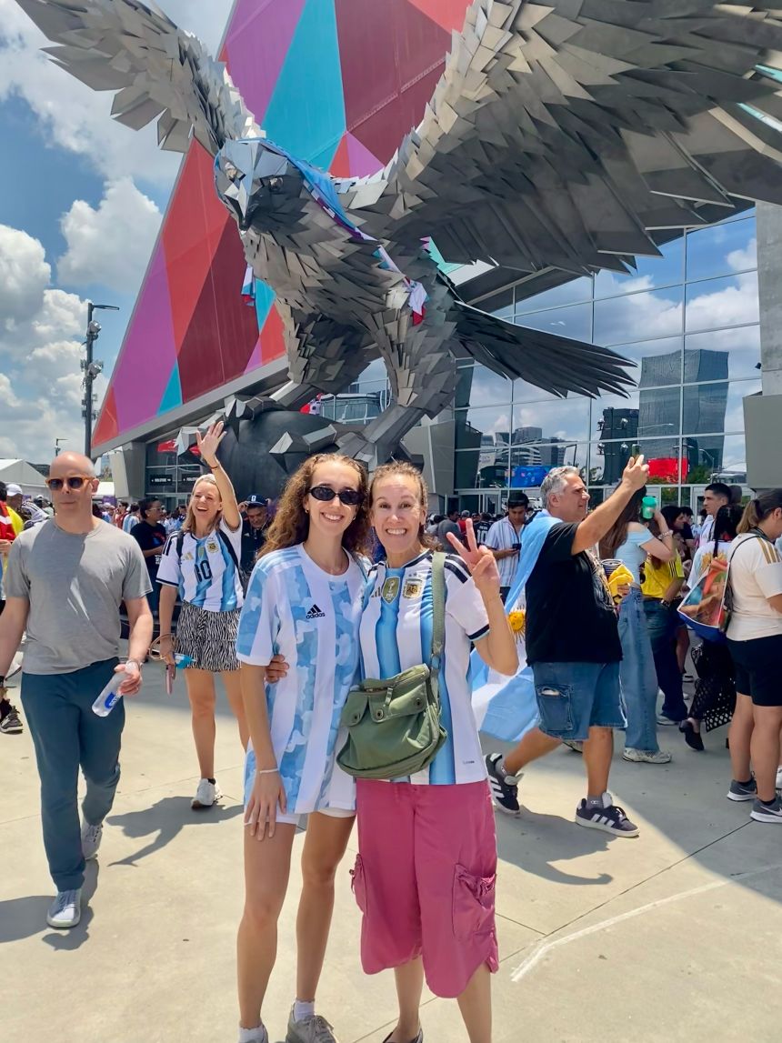 CNN Health writer Andrea Kane and her daughter, Josie Kane, attended the incredible Argentina-Egypt match in Atlanta which ended 3-2 to the <em>Albiceleste</em> after an unbelievable late comeback.