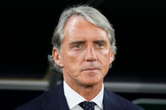 Roberto Mancini, seen here in 2024, last coached Italy from 2018-2023.