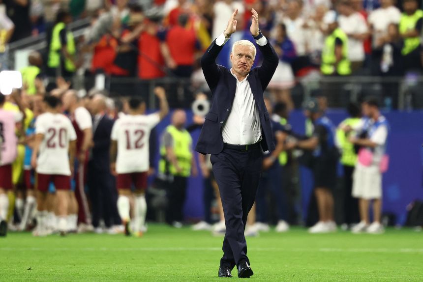 Didier Deschamps managed his second-to-last match as France head coach in the Spain loss.