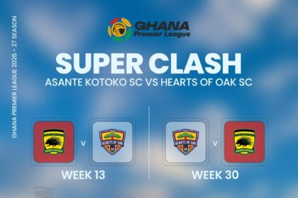 Super Clash dates confirmed: Kotoko and Hearts set for two titanic showdowns in 2026/27 Premier League