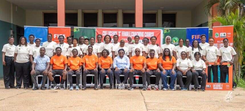 CAF/GFA all-female license C coaching course ends in Prampram