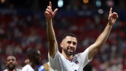 Soccer Football - FIFA World Cup 2026 - Group H - Spain v Cape Verde - Atlanta Stadium, Atlanta, Georgia, U.S. - June 15, 2026
Cape Verde's Pico Lopes celebrates after the match IMAGN IMAGES via Reuters/Brett Davis
