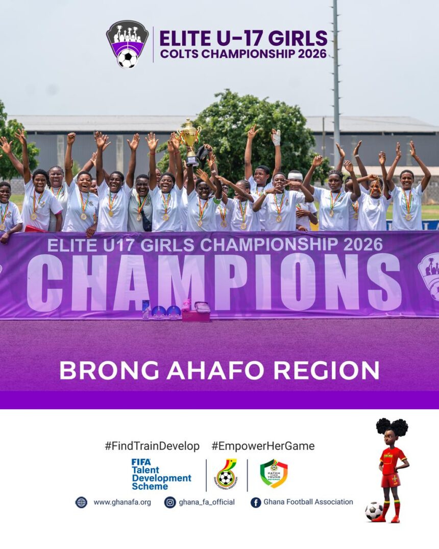 Brong Ahafo crowned champions of Elite U17 Girls Colts competition after penalty shootout win