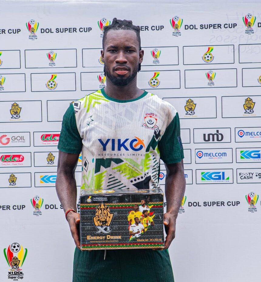 Samuel Boakye wins Man of the Match as Semper Fi reach X1 Energy Drink DOL Super Cup Final