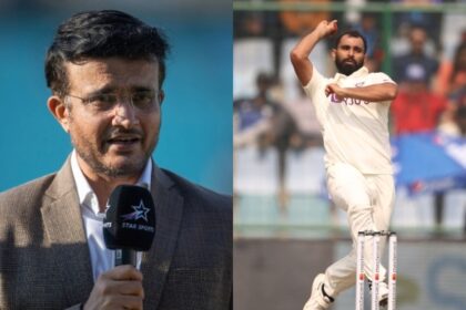Sourav Ganguly and Mohammed Shami.