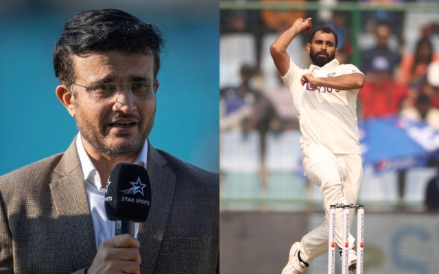 Sourav Ganguly and Mohammed Shami.