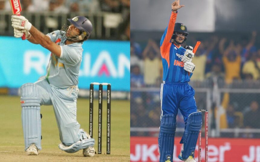 Yuvraj Singh and Abhishek Sharma