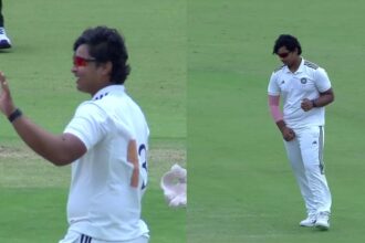 Vaibhav Sooryavanshi returns Tilak Varma's sledge on Day 4 of Duleep Trophy final