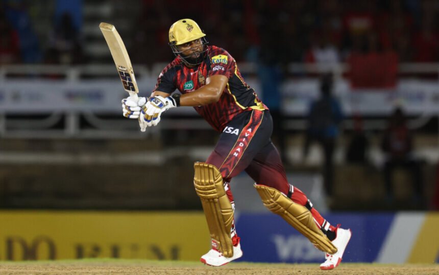Shamar Joseph gestures at Kieron Pollard before celebrating his dismissal in fiery CPL clash